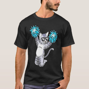 Cheerleading Cat Cheer Flyer Cheerleader Cheerlead T-Shirt