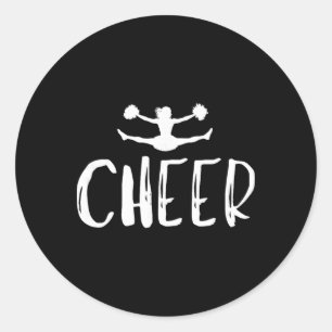 Cheerleading Cheer Coach Mum Dad Cheerleader For G Classic Round Sticker