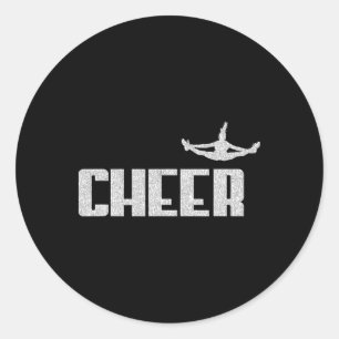 Cheerleading Cheer Coach Mum Dad Cheerleader Gift Classic Round Sticker