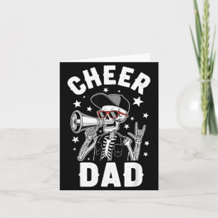 Cheerleading Cheer Dad Fathers Day Cheerleader Card