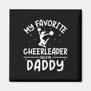 Cheerleading Cheer Dad Shirt Pride Fathers Day Men Magnet