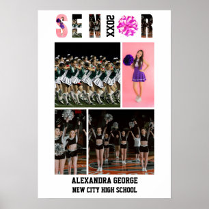 Cheerleading Cheer Graduation Senior Night Poster