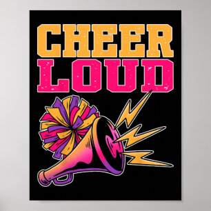 Cheerleading Cheer Loud Funny Cheerleader Poster