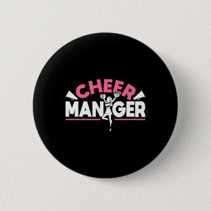 Cheerleading Cheer Manager 6 Cm Round Badge