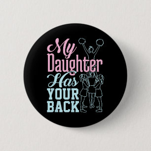 Cheerleading Cheer Mum Ckspot - My Daughter Has Yo 6 Cm Round Badge