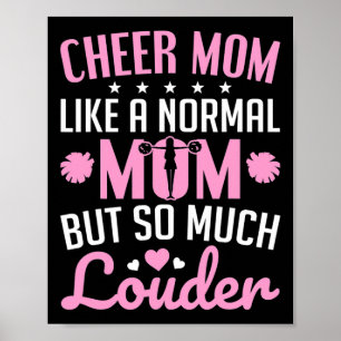 Cheerleading Cheer Mum Like Normal Mum Cheerleader Poster