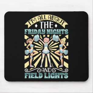 Cheerleading Cheer Quote Footll Stadium Dance Pom Mouse Pad