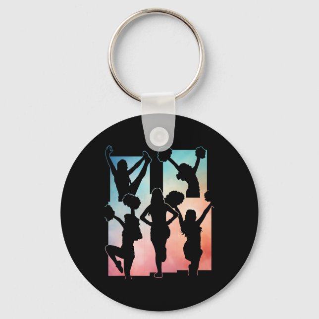 Cheerleading Cheer Stuff For Cheerleader Girls Fun Key Ring (Front)