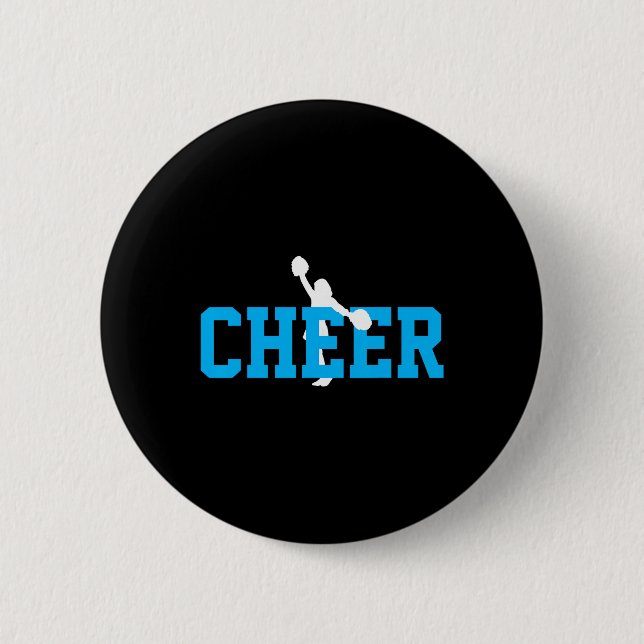 Cheerleading Cheering Squad Tee Gift  6 Cm Round Badge (Front)