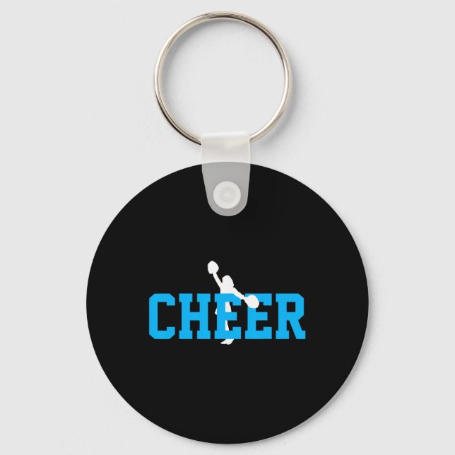 Cheerleading Cheering Squad Tee Gift  Key Ring (Front)