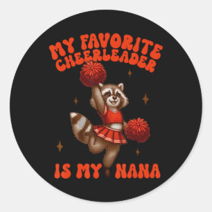 Cheerleading Cheerleader Favourite Cheerleader Is Classic Round Sticker