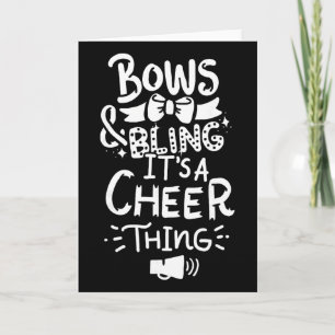 Cheerleading Cheerleader Footll Gift Small  Card