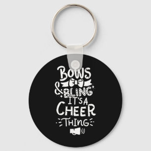 Cheerleading Cheerleader Footll Gift Small Key Ring