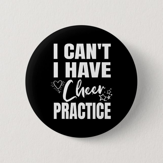 Cheerleading Cheerleader Stuff Cheer Squad Practic 6 Cm Round Badge (Front)