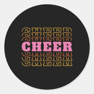 Cheerleading Cheerleaders Classic Round Sticker