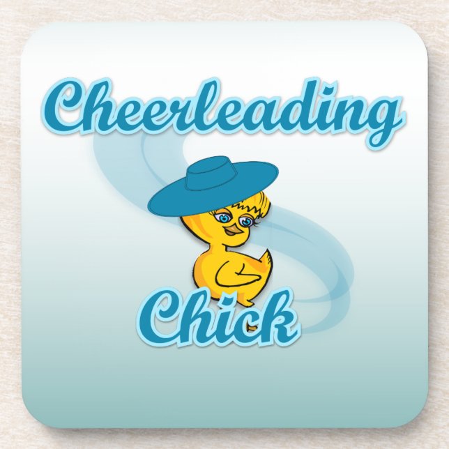 Cheerleading Chick #3 Coaster (Front)