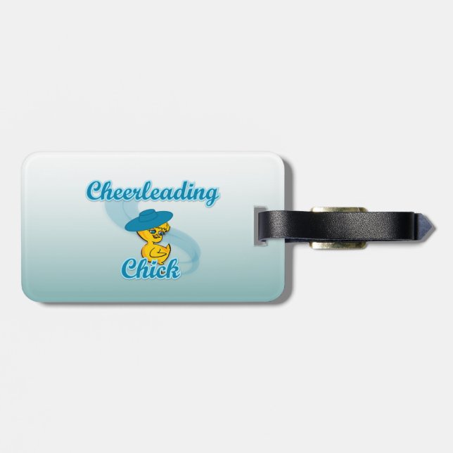 Cheerleading Chick #3 Luggage Tag (Back Horizontal)
