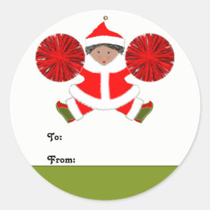 Cheerleading Christmas gift tags