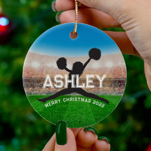 Cheerleading Christmas Ornament for Women & Girls