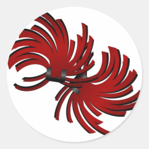 Cheerleading Classic Round Sticker