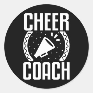 Cheerleading Coach _1 Classic Round Sticker