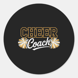 Cheerleading Coach Dedicated Team Mentor Role Mode Classic Round Sticker