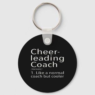 Cheerleading Coach Definition Sports Funny Trainer Key Ring