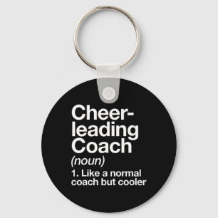 Cheerleading Coach Definition Sports Funny Trainer Key Ring