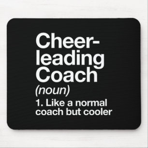 Cheerleading Coach Definition Sports Funny Trainer Mouse Pad