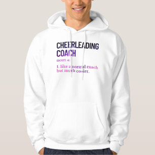 Cheerleading coach funny saying hoodie