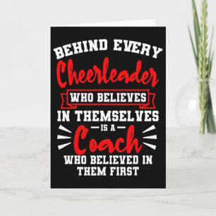 Cheerleading Coach Team Cheer Cheerleader Squad Ch Card