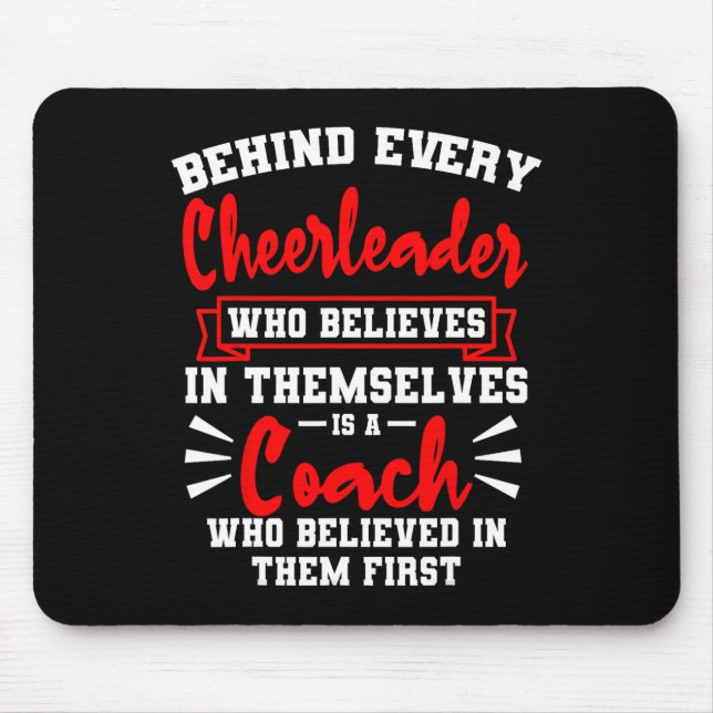 Cheerleading Coach Team Cheer Cheerleader Squad Ch Mouse Pad (Front)