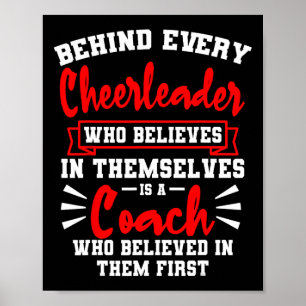 Cheerleading Coach Team Cheer Cheerleader Squad Ch Poster