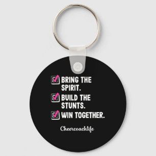 Cheerleading Coach Trainer School Cheerleader Chee Key Ring