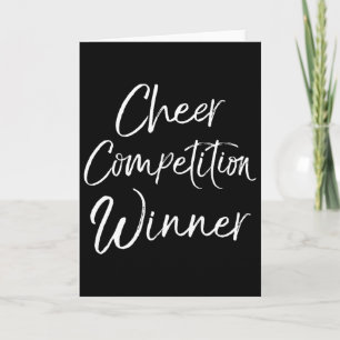 Cheerleading Comp Team Gifts Idea Cheer Competitio Card
