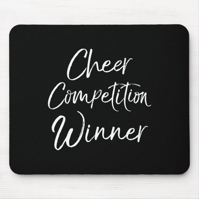 Cheerleading Comp Team Gifts Idea Cheer Competitio Mouse Pad (Front)