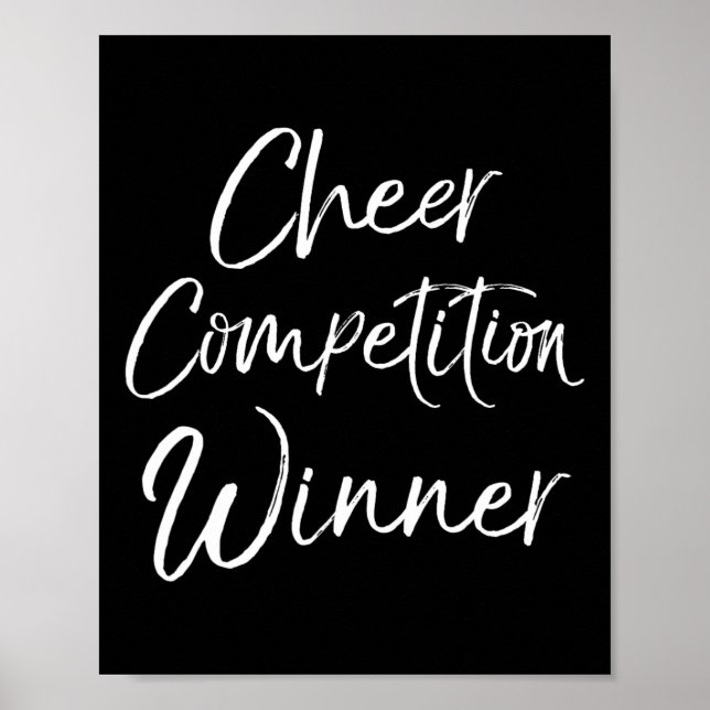Cheerleading Comp Team Gifts Idea Cheer Competitio Poster (Front)