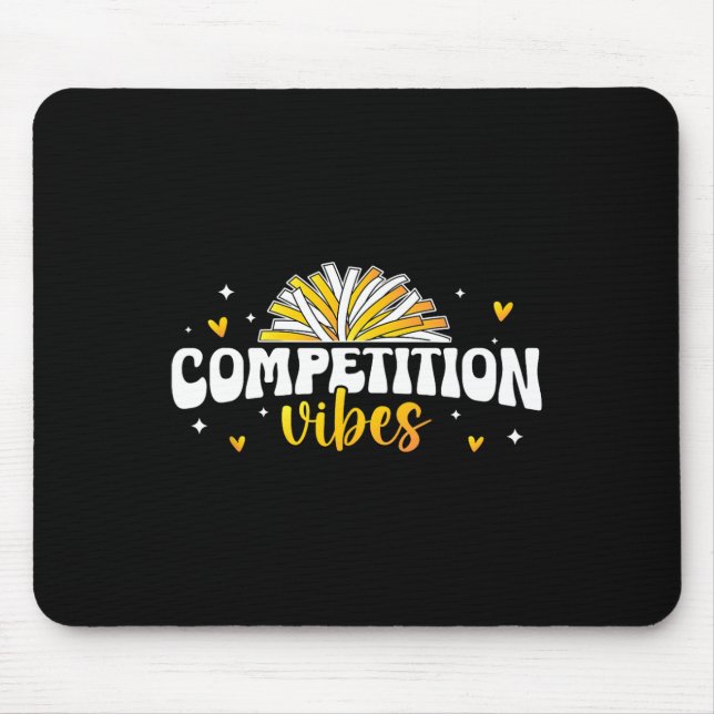 Cheerleading Competition Day For Cheer Fans Uni-ad Mouse Pad (Front)