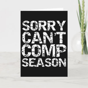 Cheerleading Competition Quote Funny Sorry Can't C Card