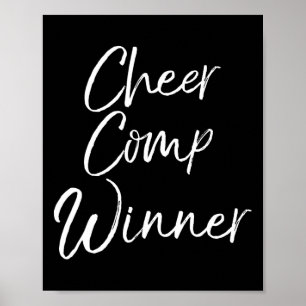 Cheerleading Competition Team Gift Idea Cheer Comp Poster