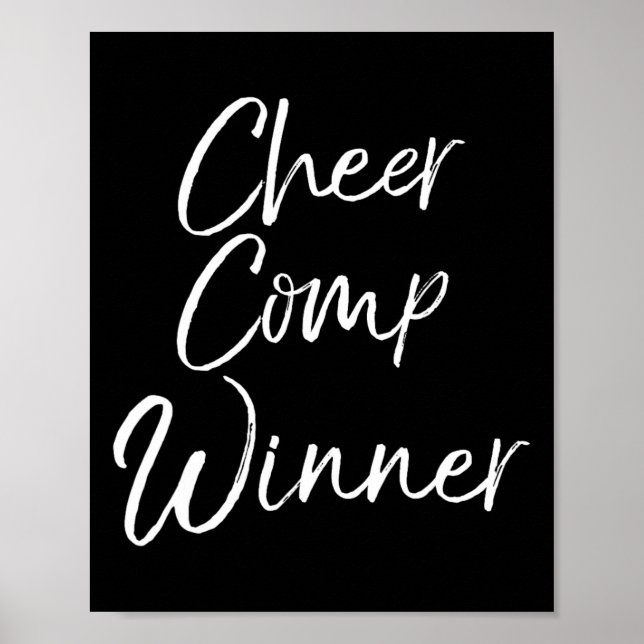 Cheerleading Competition Team Gift Idea Cheer Comp Poster (Front)