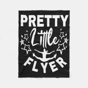 Cheerleading Cute Cheer Pretty Little Flyer Cheerl Fleece Blanket