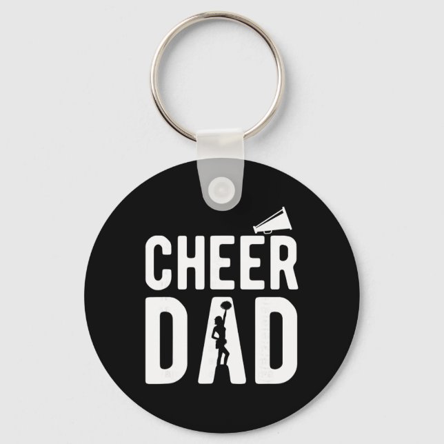 Cheerleading Dad Apparel - Cheer Dad  Key Ring (Front)