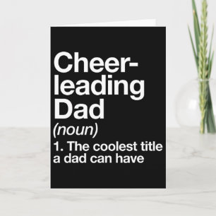 Cheerleading Dad Definition Funny Sports Card