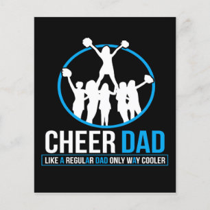 Cheerleading Dad Fathers Cheerleading Cute Des Flyer