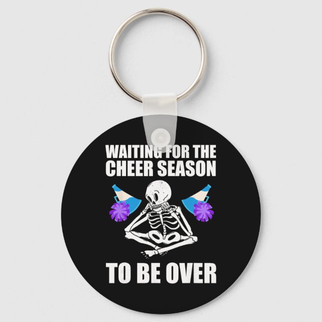 Cheerleading Daddy Funny Cheer Dad  Key Ring (Front)