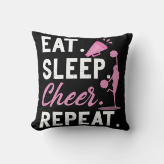 Cheerleading Dance Cheerleader Girls Eat Sleep Che Cushion