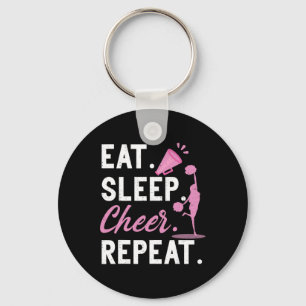 Cheerleading Dance Cheerleader Girls Eat Sleep Che Key Ring