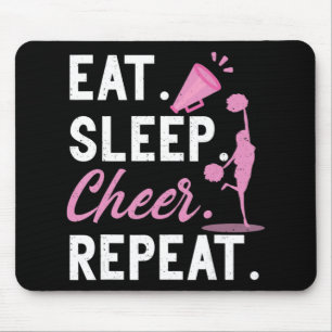 Cheerleading Dance Cheerleader Girls Eat Sleep Che Mouse Pad