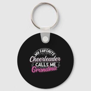 Cheerleading Design For A Cheer Grandma _1 Key Ring